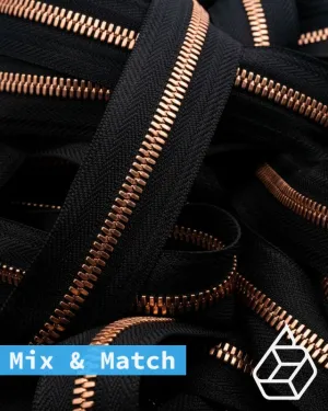 YKK Excella® | Custom made zipper | Bright Copper | Size 5