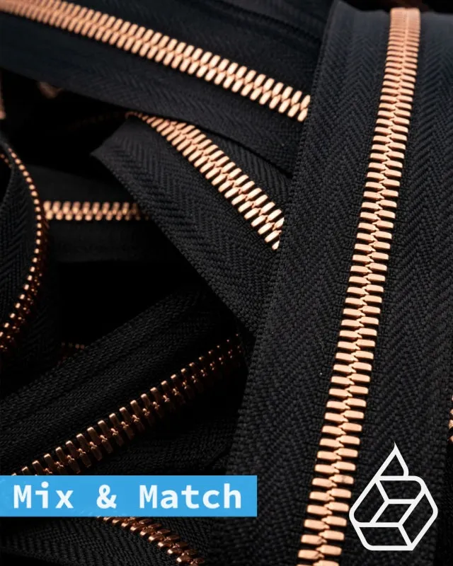 YKK Excella® | Custom made zipper | Bright Copper | Size 5