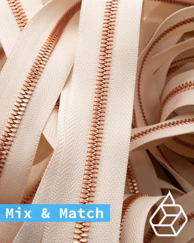 YKK Excella® | Custom made zipper | Bright Copper | Size 5