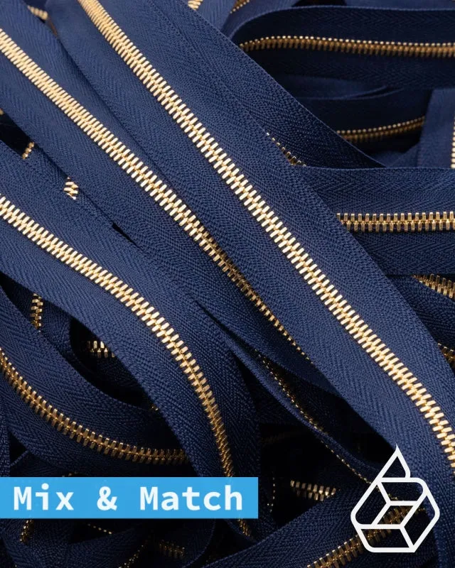 YKK Excella® | Custom made zipper | Gold | Size 3
