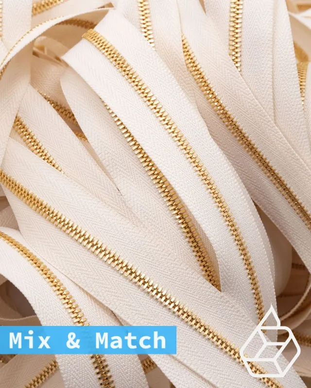 YKK Excella® | Custom made zipper | Gold | Size 3