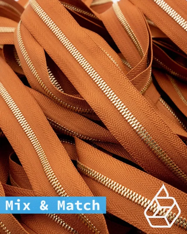 YKK Excella® | Custom made zipper | Gold | Size 3