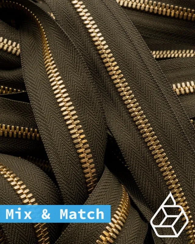 YKK Excella® | Custom made zipper | Gold | Size 5