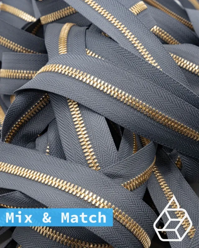 YKK Excella® | Custom made zipper | Gold | Size 5