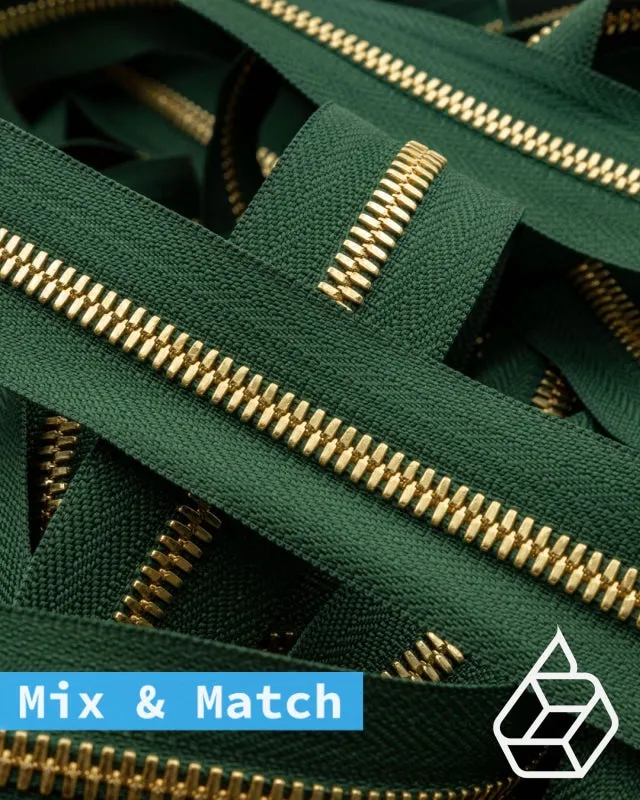 YKK Excella® | Custom made zipper | Gold | Size 5