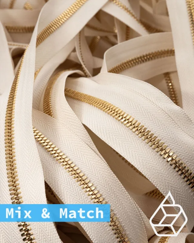 YKK Excella® | Custom made zipper | Gold | Size 5