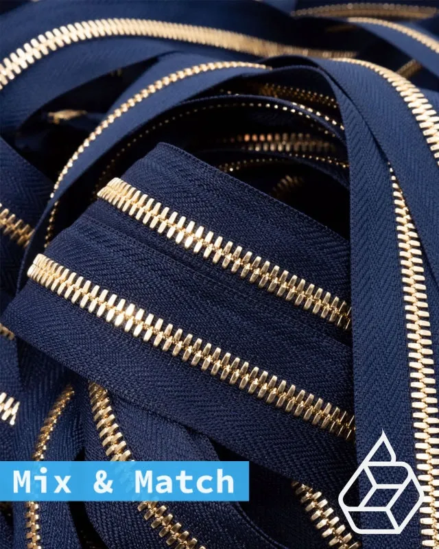 YKK Excella® | Custom made zipper | Gold | Size 5