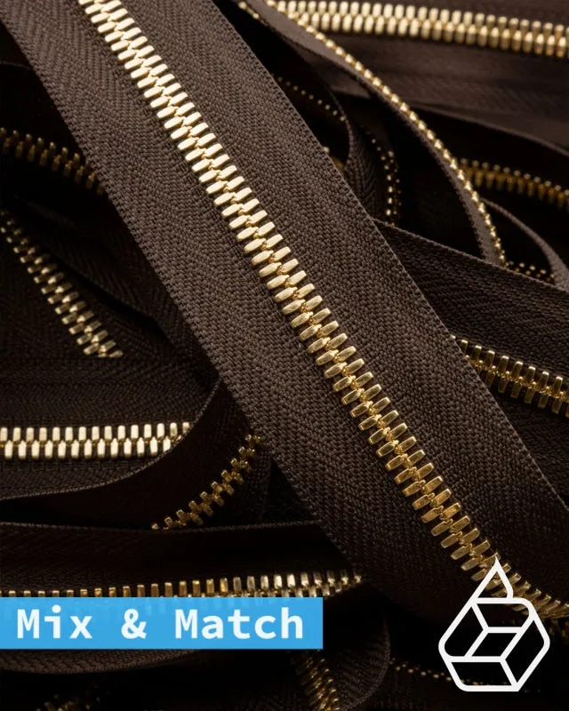 YKK Excella® | Custom made zipper | Gold | Size 5