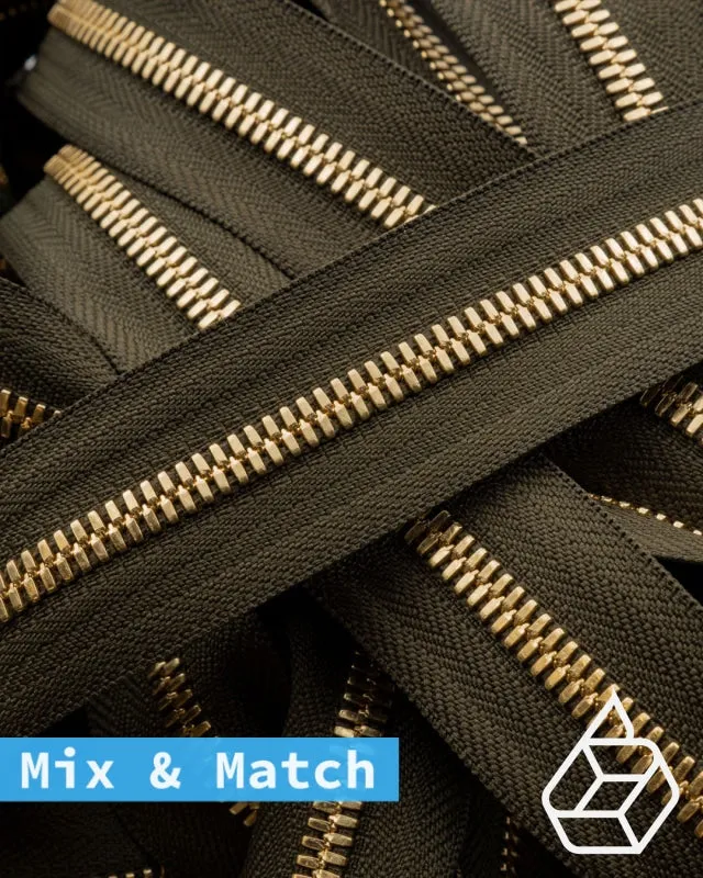 YKK Excella® | Custom made zipper | Gold | Size 5