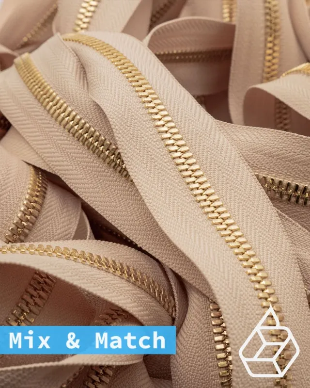 YKK Excella® | Custom made zipper | Gold | Size 5