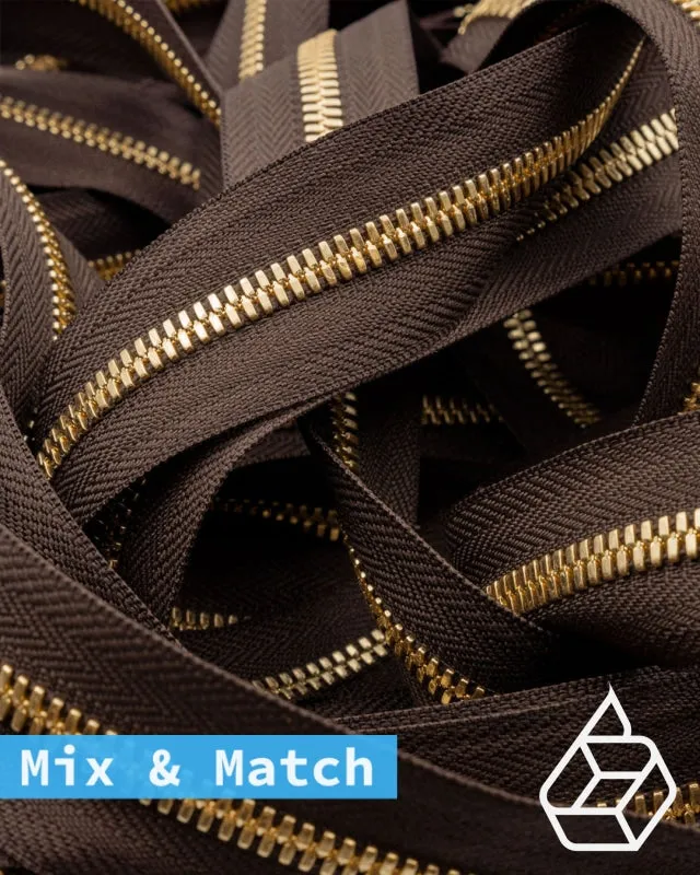 YKK Excella® | Custom made zipper | Gold | Size 5
