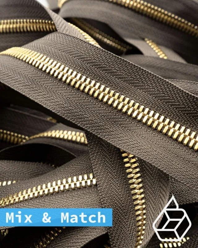 YKK Excella® | Custom made zipper | Gold | Size 5