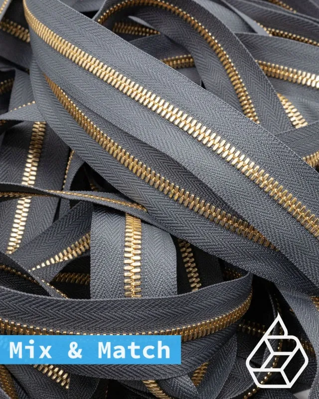 YKK Excella® | Custom made zipper | Gold | Size 5