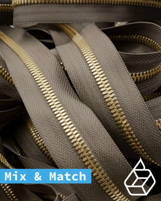 YKK Excella® | Custom made zipper | Gold | Size 5