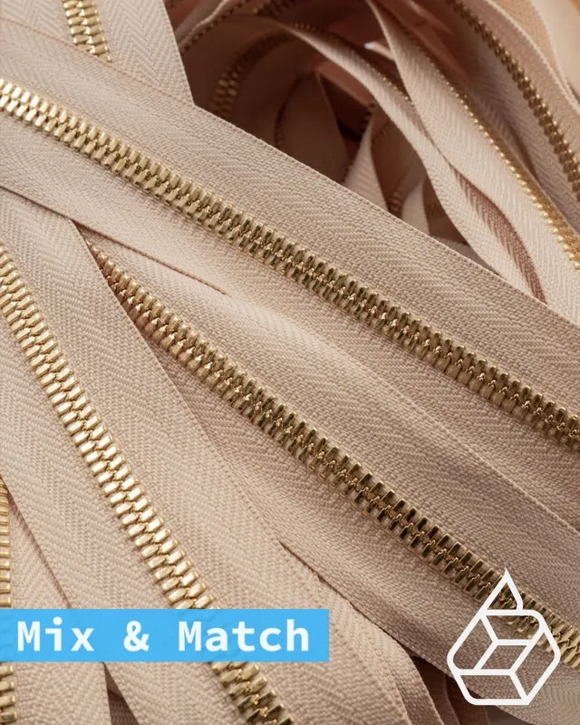 YKK Excella® | Custom made zipper | Gold | Size 5