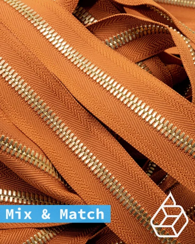 YKK Excella® | Custom made zipper | Gold | Size 8