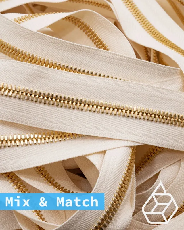 YKK Excella® | Custom made zipper | Gold | Size 8