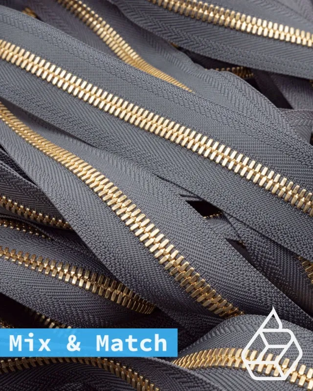 YKK Excella® | Custom made zipper | Gold | Size 8