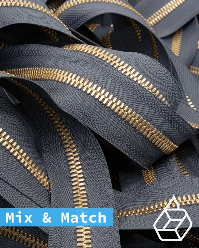 YKK Excella® | Custom made zipper | Gold | Size 8