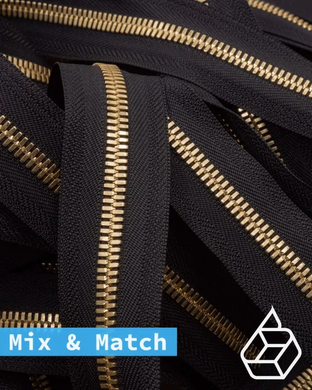 YKK Excella® | Custom made zipper | Gold | Size 8