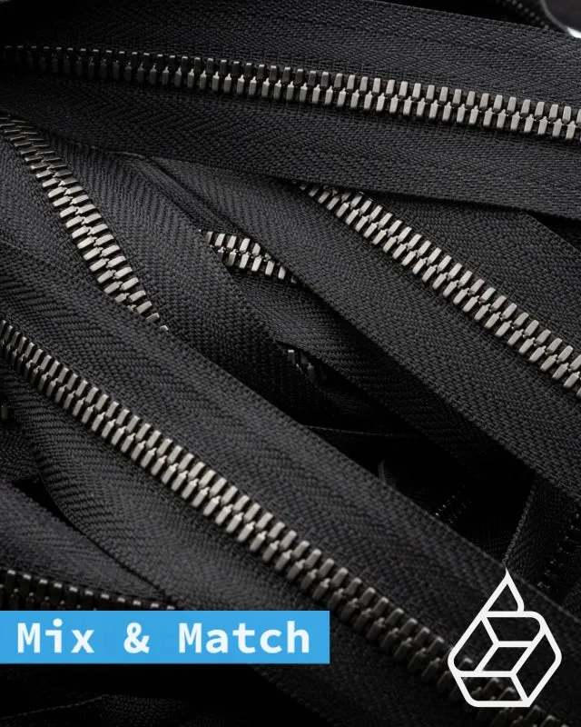 YKK Excella® | Custom made zipper | Gunmetal | Size 5