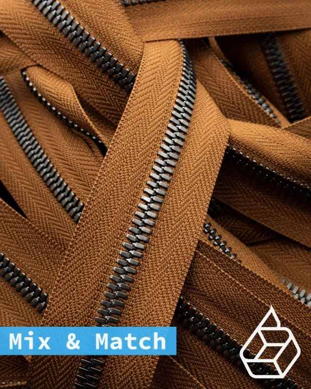 YKK Excella® | Custom made zipper | Gunmetal | Size 5