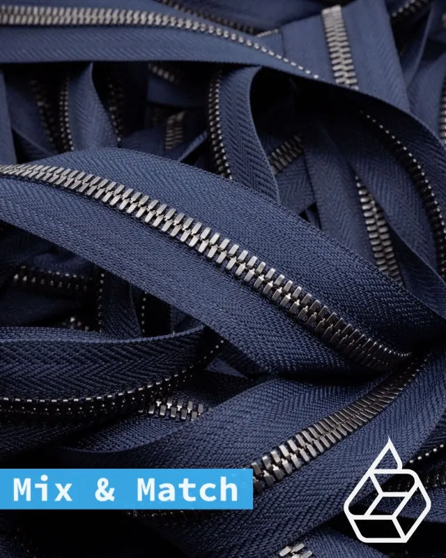 YKK Excella® | Custom made zipper | Gunmetal | Size 5