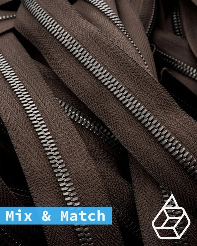 YKK Excella® | Custom made zipper | Gunmetal | Size 5