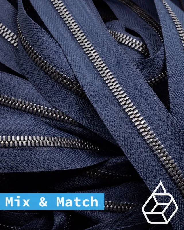 YKK Excella® | Custom made zipper | Gunmetal | Size 5