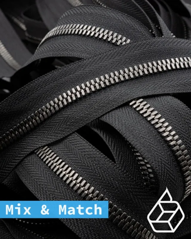 YKK Excella® | Custom made zipper | Gunmetal | Size 5