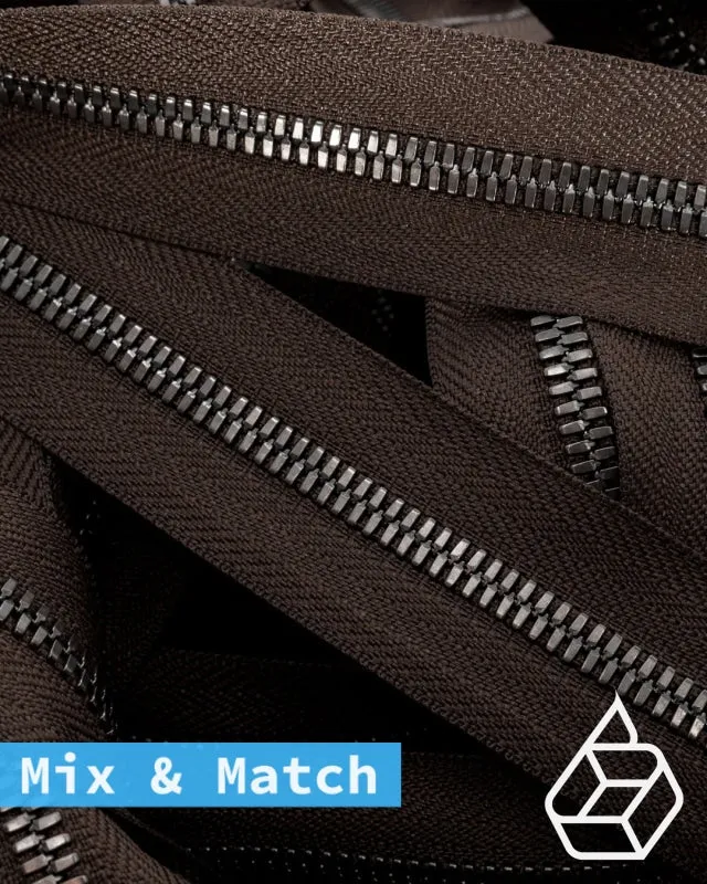 YKK Excella® | Custom made zipper | Gunmetal | Size 8
