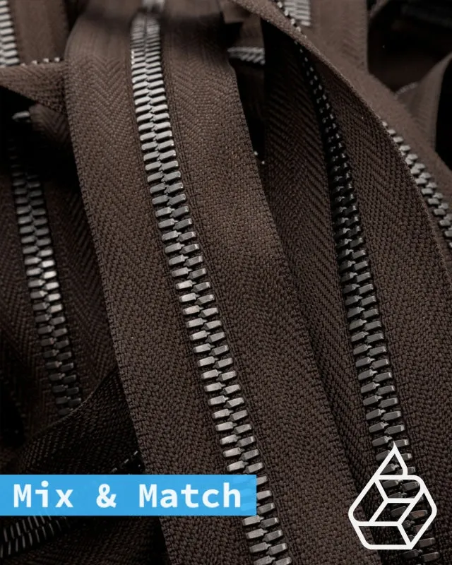 YKK Excella® | Custom made zipper | Gunmetal | Size 8