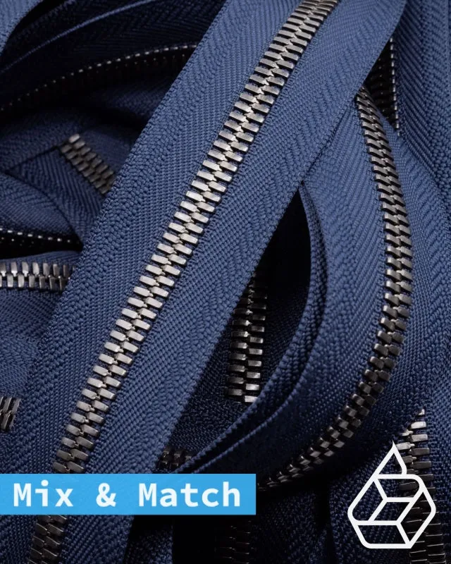 YKK Excella® | Custom made zipper | Gunmetal | Size 8