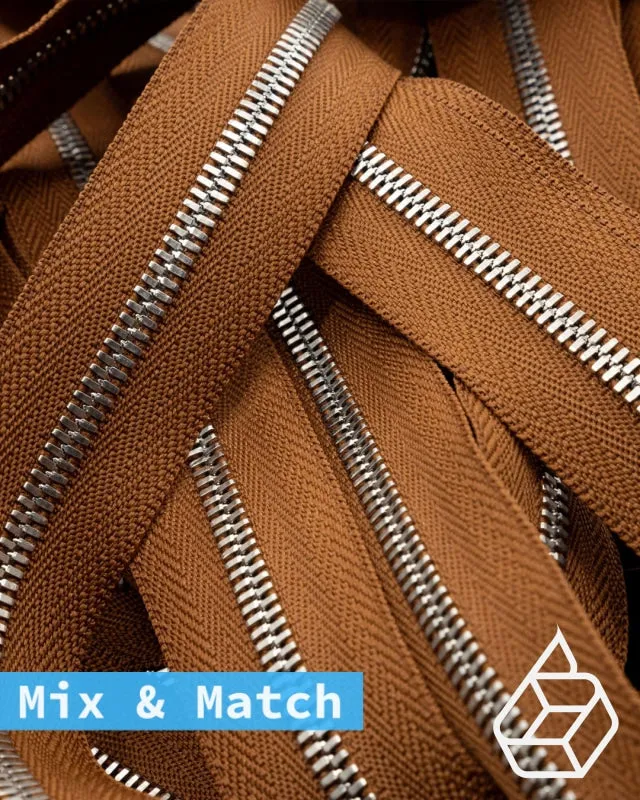 YKK Excella® | Custom made zipper | Silver | Size 3