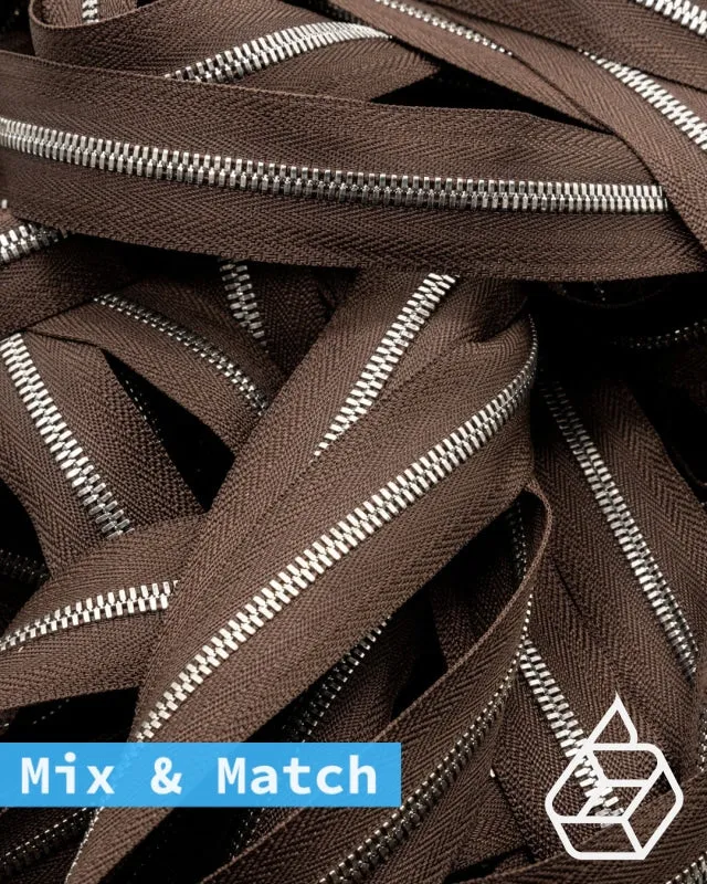 YKK Excella® | Custom made zipper | Silver | Size 3