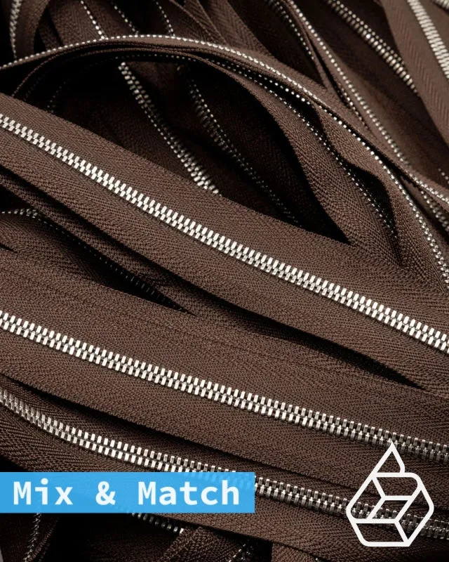 YKK Excella® | Custom made zipper | Silver | Size 3