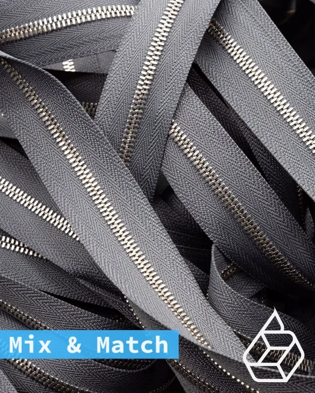 YKK Excella® | Custom made zipper | Silver | Size 3