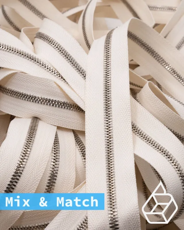 YKK Excella® | Custom made zipper | Silver | Size 3