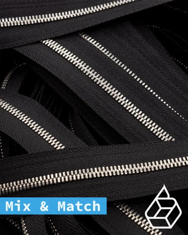 YKK Excella® | Custom made zipper | Silver | Size 3