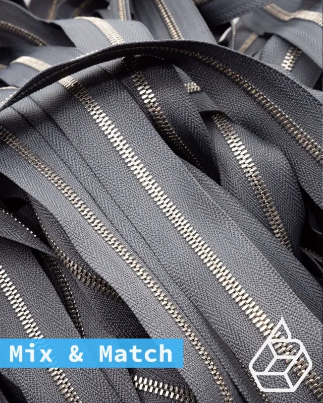 YKK Excella® | Custom made zipper | Silver | Size 3
