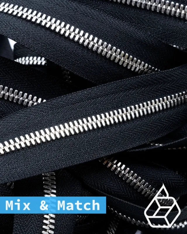 YKK Excella® | Custom made zipper | Silver | Size 5