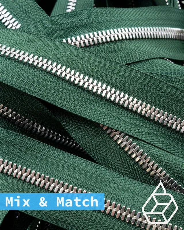 YKK Excella® | Custom made zipper | Silver | Size 5