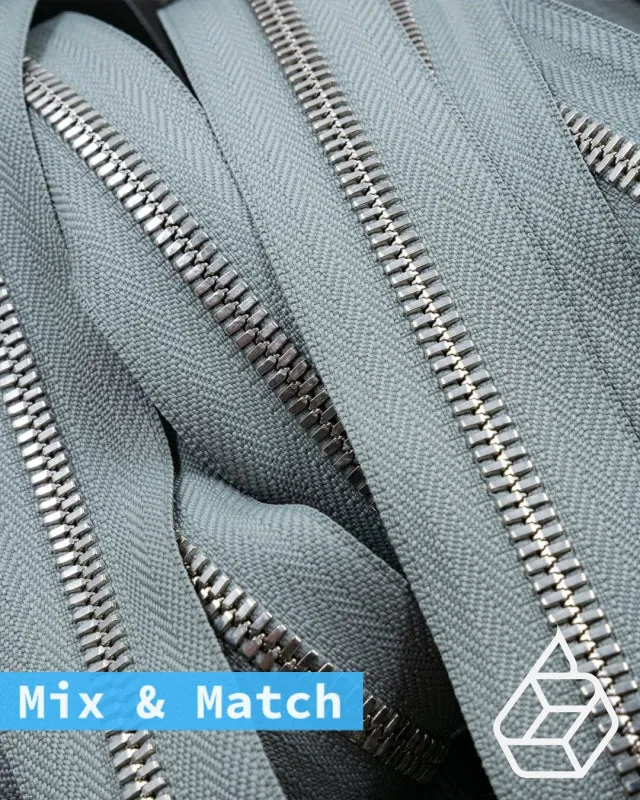 YKK Excella® | Custom made zipper | Silver | Size 5