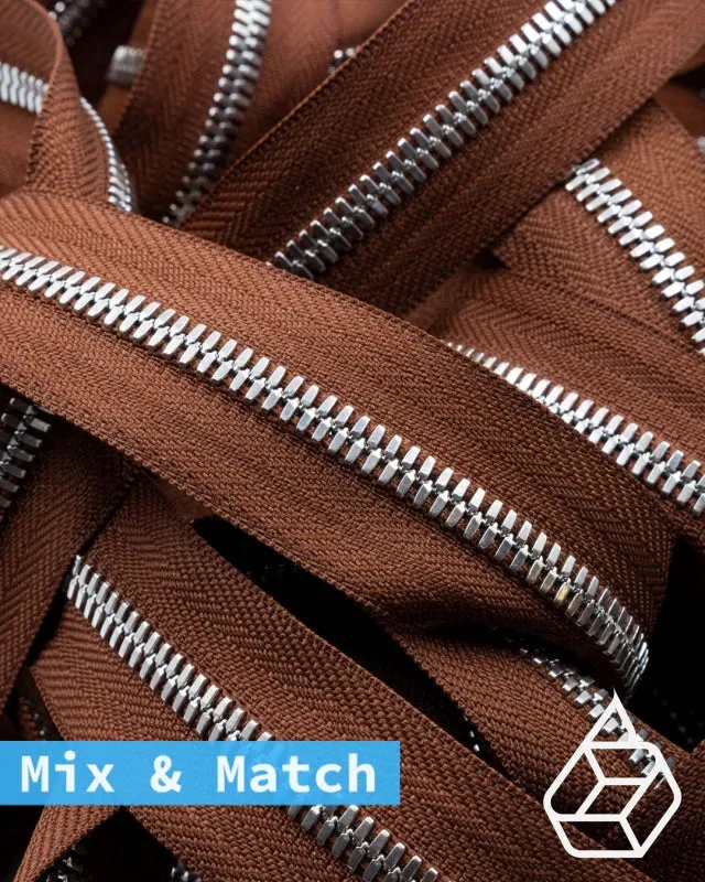 YKK Excella® | Custom made zipper | Silver | Size 5