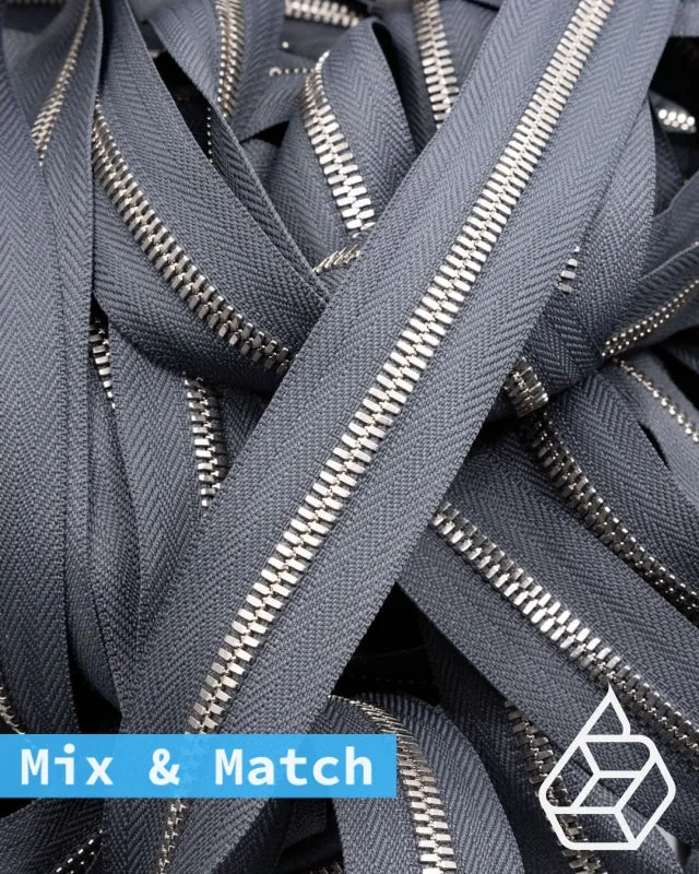 YKK Excella® | Custom made zipper | Silver | Size 5