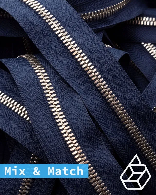 YKK Excella® | Custom made zipper | Silver | Size 5