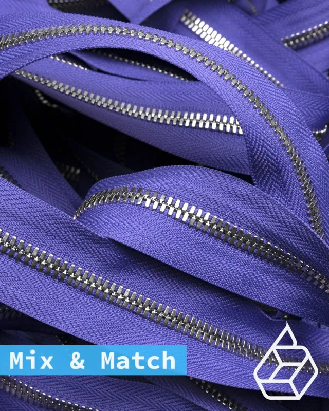 YKK Excella® | Custom made zipper | Silver | Size 5