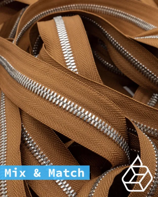 YKK Excella® | Custom made zipper | Silver | Size 5