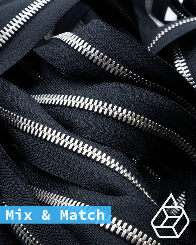 YKK Excella® | Custom made zipper | Silver | Size 5