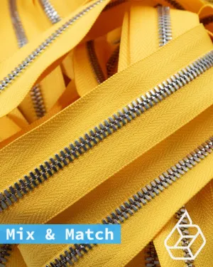 YKK Excella® | Custom made zipper | Silver | Size 5